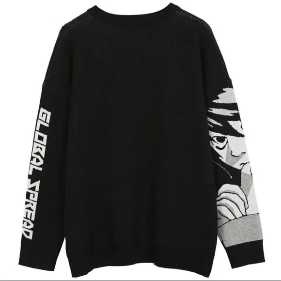 Death Note L Misa Anime Y2K Sweater Size Medium - Picture 3 of 5